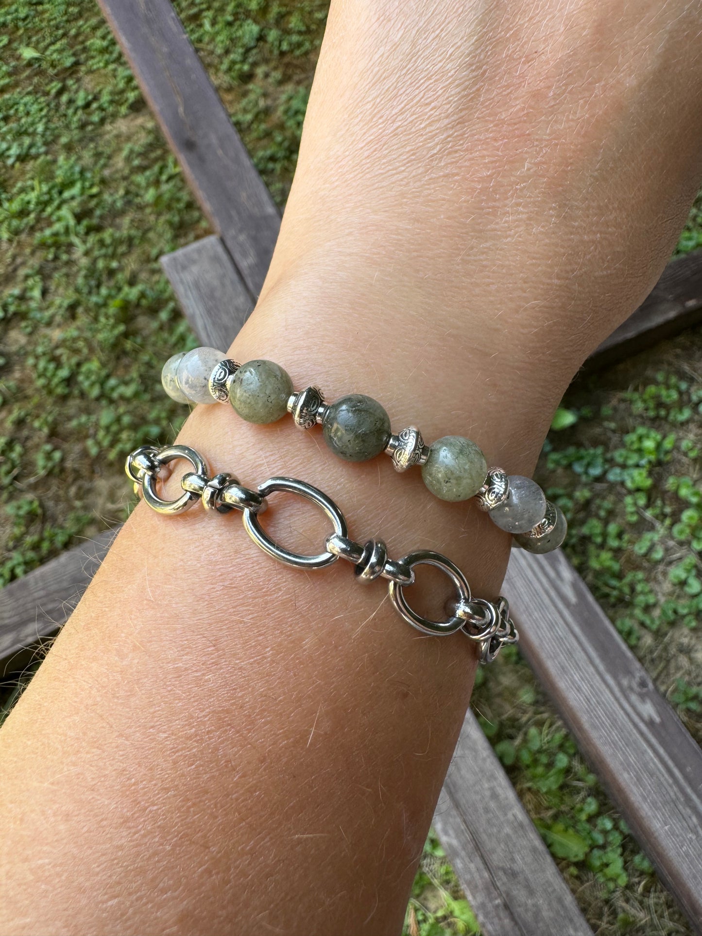 Bracelet 8 mm en Labradorite